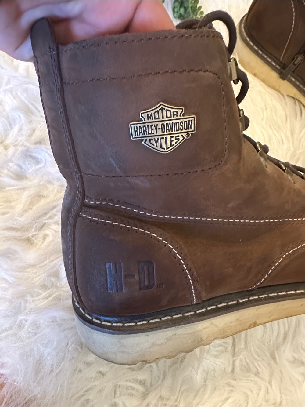 Men’s Harley Davidson riding boots size 11 - Picture 3 of 7